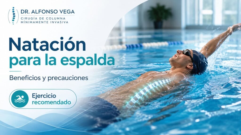 Natación para la espalda y sus beneficios para la columna vertebral