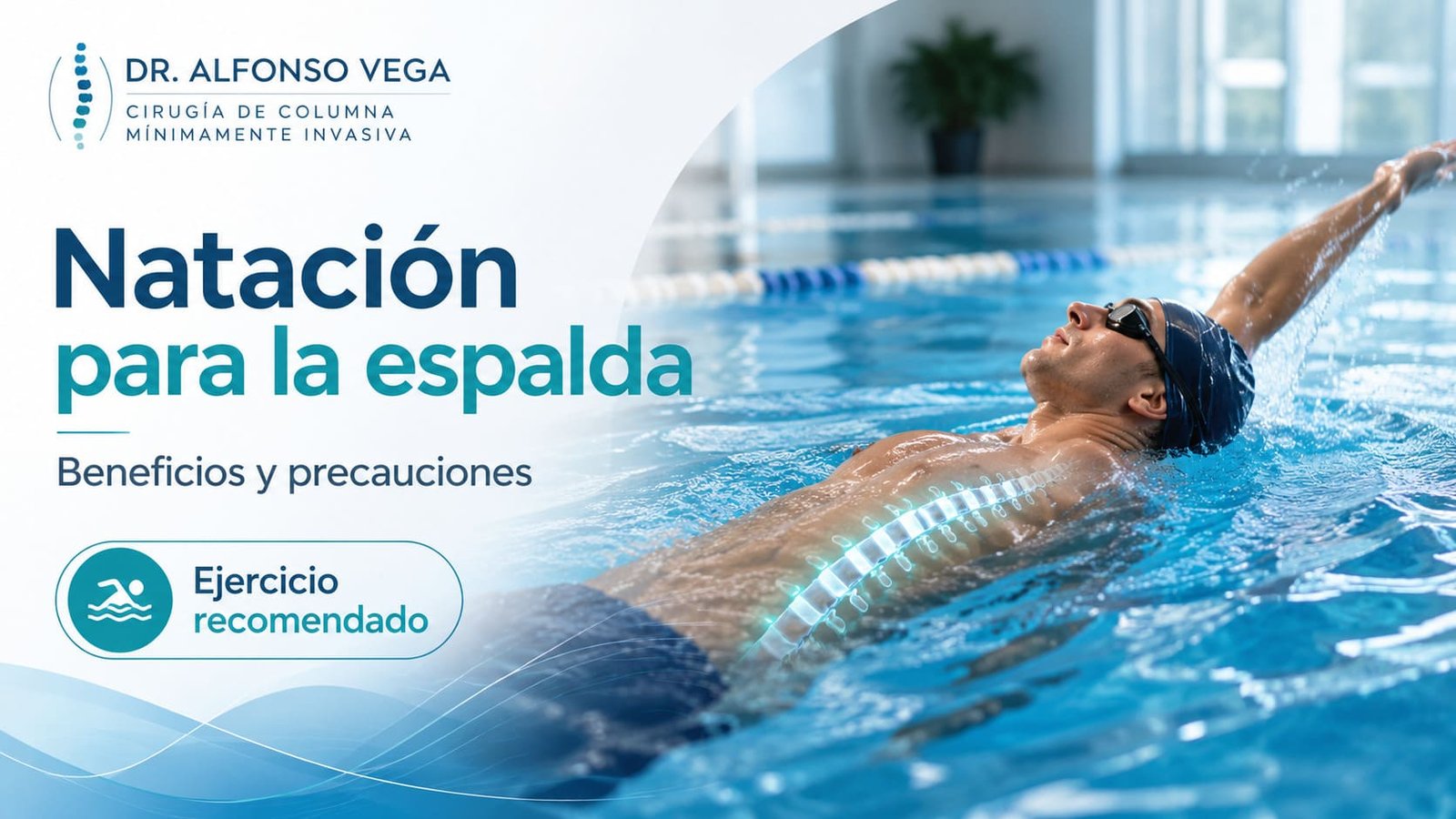 Natación para la espalda y sus beneficios para la columna vertebral
